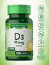 Vitamin D3 400 IU (10 mcg) | 100 Tablets | Vegetarian, Non-GMO, Gluten Free Supplement | Nature's Truth