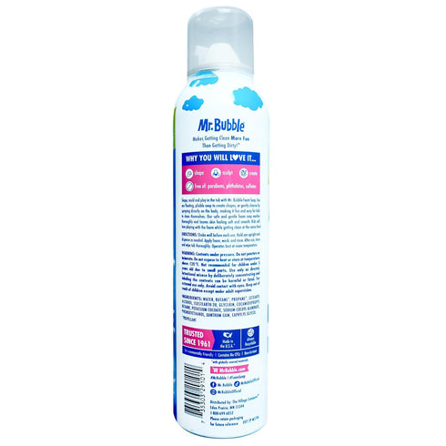 Mr. Bubble Extra Gentle Foam Soap - Fragrance Free Kids Hand and Body Wash, 8OZ, Pack of 6