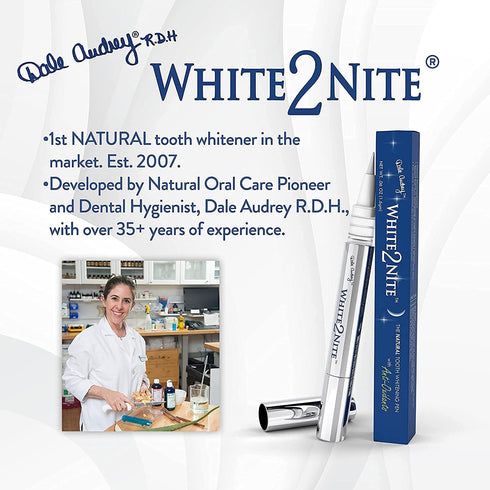 White2nite Teeth Whitening Pen | Dentist Recommended Enamel Safe Gel for Extreme Whitening | Instant Results, No