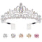 Tiaras & Crowns - Crystal AB Rhinestone Princess Tiara for Women and Girls, Birthday Crown