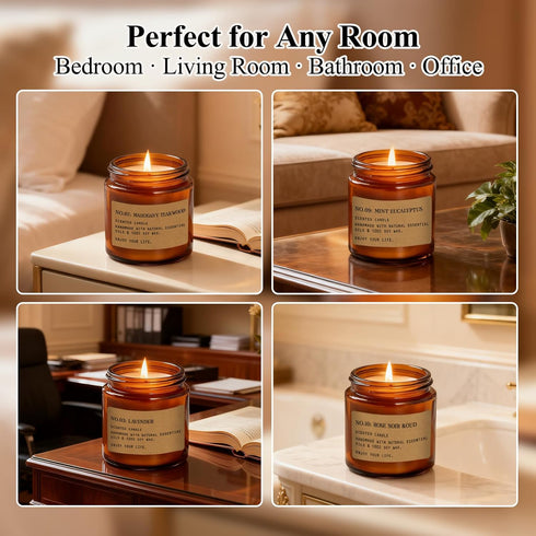 Home,12 Pack Set, Set Scented Candles for Aromatherapy Candles for Home Scented, Aromatherapy Jar Candle Gifts