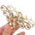 Rhinestone Hair Claw Clips, Vintage Alloy Fancy Jaw Clips for Large Hair Accessories
