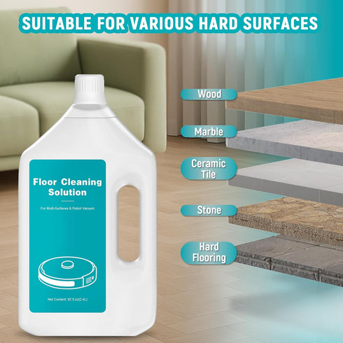 QKLYXEN 82 OZ/2.4 FL L Original Scented Floor Cleaning Solution Compatible with Dreame Cleaning Solution, Pet-friendly