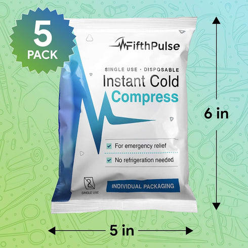 Disposable Instant Ice Packs, 20 Pack Cold Compress for Injuries and Pain Relief, No Refrigeration Needed