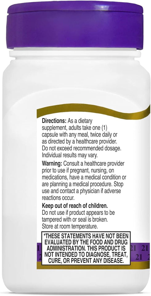 21st Century Resveratrol Red Wine Extract Capsules - 90 Count for Antioxidant Support.