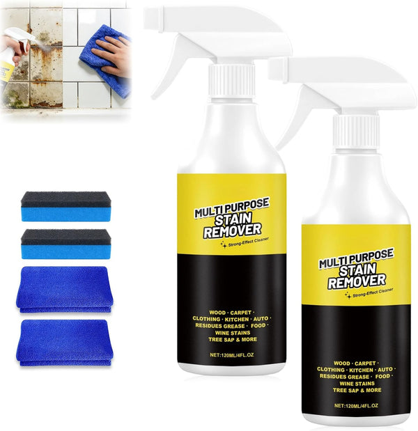 Quboora 2PCS Multi-Purpose Stain Remover, All Purpose & Stain Remover For Kitchen, Bathroom,