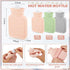 Amylove 3 Pcs Mini Hot Water Bottle - 320ml Silicone with Cover for Travel Pain Relief (Gray, Pink, Green)