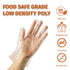 GORILLA SUPPLY 500 BPA Free Premium Disposable Gloves Poly PE LDPE Plastic for Kitchen Food Handling Food Prep Latex & Powder Free (500 Count, Medium)