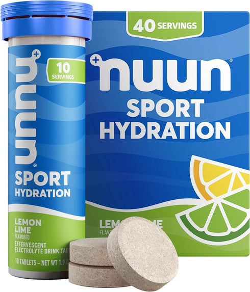Nuun Hydration Nuun Sport Electrolyte Tablets with Magnesium, Calcium, Potassium, Chloride & Sodium, Gluten