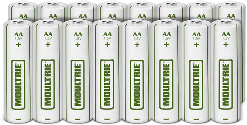 Moultrie AA Batteries, White (MCA-13295), 16 Count (Pack of 1)