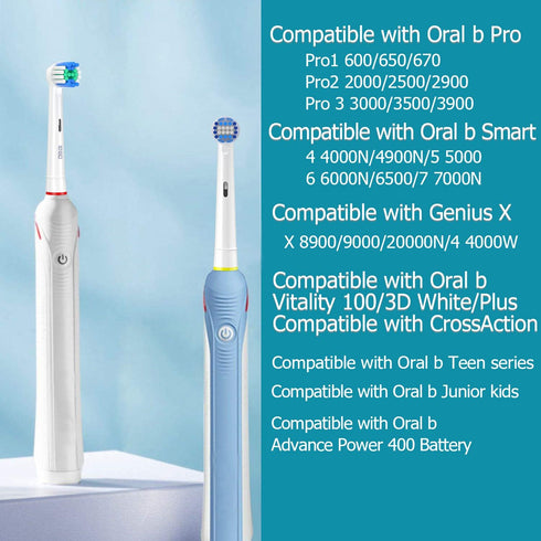 KHBD 16 Pack 4 4 4 4 Replacement Heads for Oral B Braun- Includes Sensitive Brush, Precision Brush, Deep Cleaning