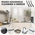3 Pcs Hard Bristle Cleaning Brush Set, Grout Scrub Brush for Tile Crevice, Bathroom Kitchen Gap Cleaning Tools (Black)