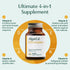ALGAECAL 4-in-1 Vitamin D3 K2 Complete - 60 Softgels for Enhanced Immune Support & Bone Health with D3, K2, A, & E