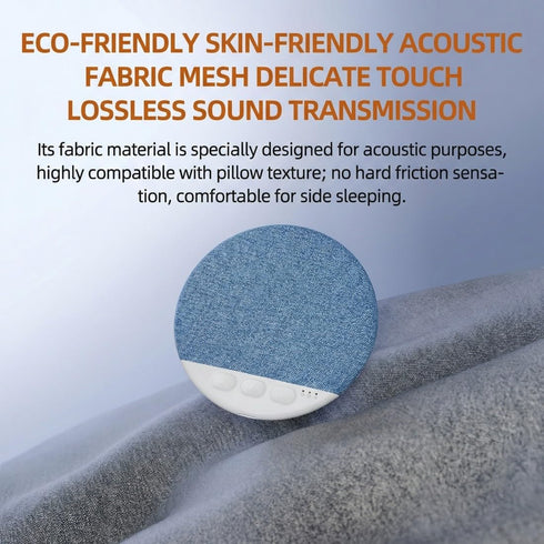 ROUASD 5.4 Ultra Thin Under Pillow Speaker, White Noise & Nature Sounds Sleep Sound Machine, Blue-Tooth Pillow