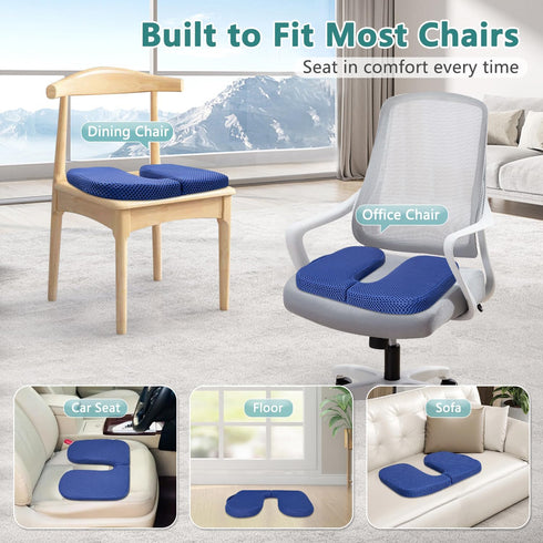 Tailbone Hemorrhoid Donut Pillow for Pain, Sciatica Pain Relief Butt Pillow, Pressure Sore Relief Seat Cushion
