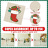 12 Pcs Christmas Swedish Themed Dishcloths, Reusable Absorbent Xmas Kitchen Dish Cloths for Home Party Cleaning