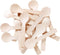 Gmark 4" Mini Wooden Spoons, 100 ct, Biodegradable Birchwood