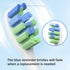 Mcuy 7am2m AM101/AM105 7am 2m, 10 Count, Replacement Brush Heads Compatible with Sonic Electric Toothbrush - Medium