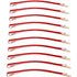 Pack of 10 Curved Jumbo Bobby Pins by Yishenyishi, Hair Clips (Red-10pcs)