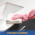 BOOMJOY PVC Cleaning Gloves, Heavy Duty Reusable Dishwashing Gloves for Kitchen, Bathroom, Gardening, 3 Pairs