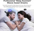 Under-Pillow Bone Conduction Sleep Speaker, Under-Pillow White Noise Sound Machine with Sleep Timer, TF Card Compatible
