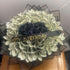 VOWOVOSDAY 20 Pcs Black Flower Wrapping Paper, Waterproof Floral Bouquet Packing Material with Ribbon for DIY Craft Gift