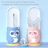 Kids Electric U Shaped Toothbrush, Cartoon Sonic Toothbrush with 4 Brush Heads, 6 Cleaning Modes, IPX7 Waterproof - Age