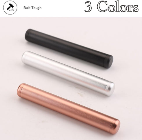 MOTOFITOOL 3-Pack Airtight Metal Pill Containers - Waterproof Travel Storage Tubes, Portable & Lightweight Compact