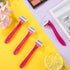 Honoson 30 Pieces Bikini Razors, Beauty Razor for Women, Bikini Line Trimmer and Small Armpit Trimmer (Rose Red)