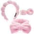 Headbands for Women - Spa Headband & Wristband Set for Washing Face, Facial Mask, Makeup & Skin Care