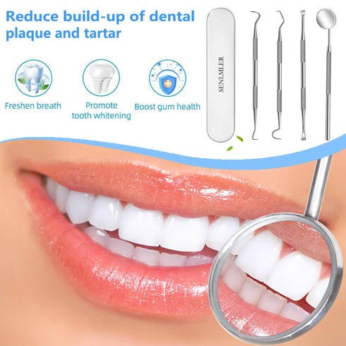 Professional Dental Pick Tools Kit for Teeth Cleaning, Personal Use, Pets Oral Care Set with Dental Mirror & Tartar