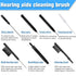 12 Pieces Hearing Aid Cleaning Tools Kit, Multi-functional Earphone Cleaner with Wax Loop, Magnet, Velvet Bag