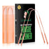 Tongue Scraper Cleaner with Copper Metal - Dentist Recommended Oral Hygiene Kit for Adults, Pack of 2