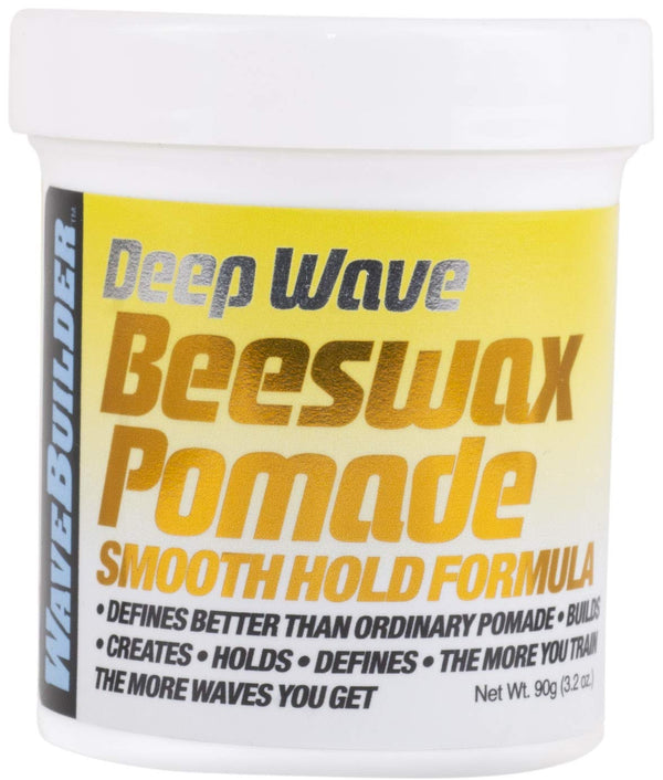 Wavebuilder Deep Wave Beeswax Pomade, Smooth Hold Formula