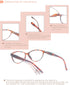 HEEYYOK Reading Glasses Women 2.50, 5-Pack Colorful Readers with Quality Spring Hinge for Outdoor Reading