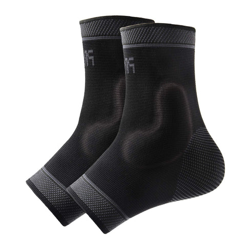 Adjustable Ankle Brace Compression Support Sleeve with Silicone Gel, Arch Support - Boosts Recovery from Joint Pain,