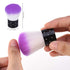 TOROKOM 19 Pcs Nail Art Brushes Set, Acrylic Nail Brush Set for Nail Art Painting and Dust Removal Tools (Purple)
