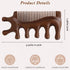 Zoolinn Natural Sandalwood Massage Comb Multi-Area Massage for Hair, Head, Face, Neck, and Body, Meridians Tool