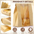 STEZHOU 30 Packs Tin Tie Tab Lock Large Paper Bread Bags for Homemade, Home, Sourdough Bread - Bakery Storage Bags