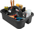 Akro-Mils 09185 Plastic Tote Tool & Supply Cleaning Caddy with Handle, 18-3/8" x 13-7/8" x 9", Black