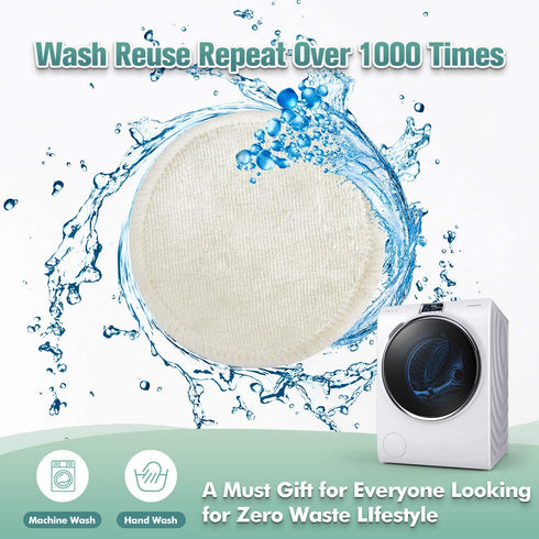 Wegreeco Reusable Cotton Rounds, Makeup Remover Pads for All Skin Types, Dog Eye Wipes Tear Stain Remover