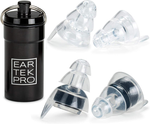 High-Fidelity Concert Earplugs Reusable Noise-Reduction Ear Plugs Set for Rave, Live Music, Festivals