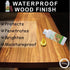 Godora 2pcs 16OZ Waterproof Tung Oil for Wood Finishing with Towel, 100% Natural for Indoor and Outdoor Use