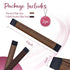 Women's Hair Bun Maker French Twist Hair Fold Wrap Snap by Andlane (1 Brown, 1 Dark Brown)