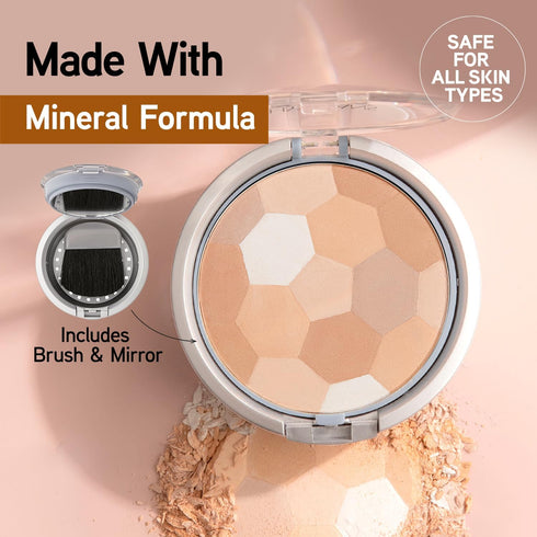 Physicians Formula Multi-Colored Setting Powder Palette - Pressed Finishing Powder, Natural Coverage, Beige