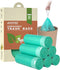 AYOTEE Compostable Trash Bags, 4 Gallon Drawstring, 100 Counts, Ultra Strong Unscented for Bathroom, Kitchen, Car, Pet