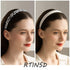 Leopard Print Headbands for Women, 2cm Wide Non-slip Cheetah Fashion Leather Hair Bands, 8 Pcs Multicolor