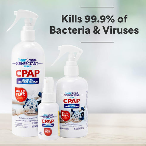 CleanSmart CPAP Disinfectant Spray To Go, Kills 99.9% of Bacteria and Viruses, 2 oz (Pack of 3)