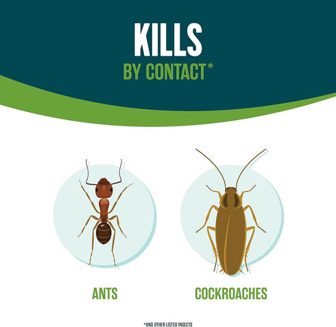 Ecologic Home Insect Control, 64 Fl Oz RTU Spray for Cockroaches, Ants, Spiders, Safe for Kids & Pets