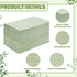 zjdbset 100PCS Disposable Sage Green Guest Napkins Paper Green Disposable Hand Towels Decorative Dinner Napkin Paper